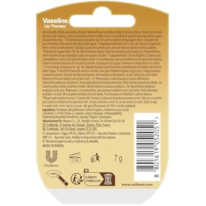 Vaseline Lip Balm Therapy, Creme Brulee - 7g - Image 2